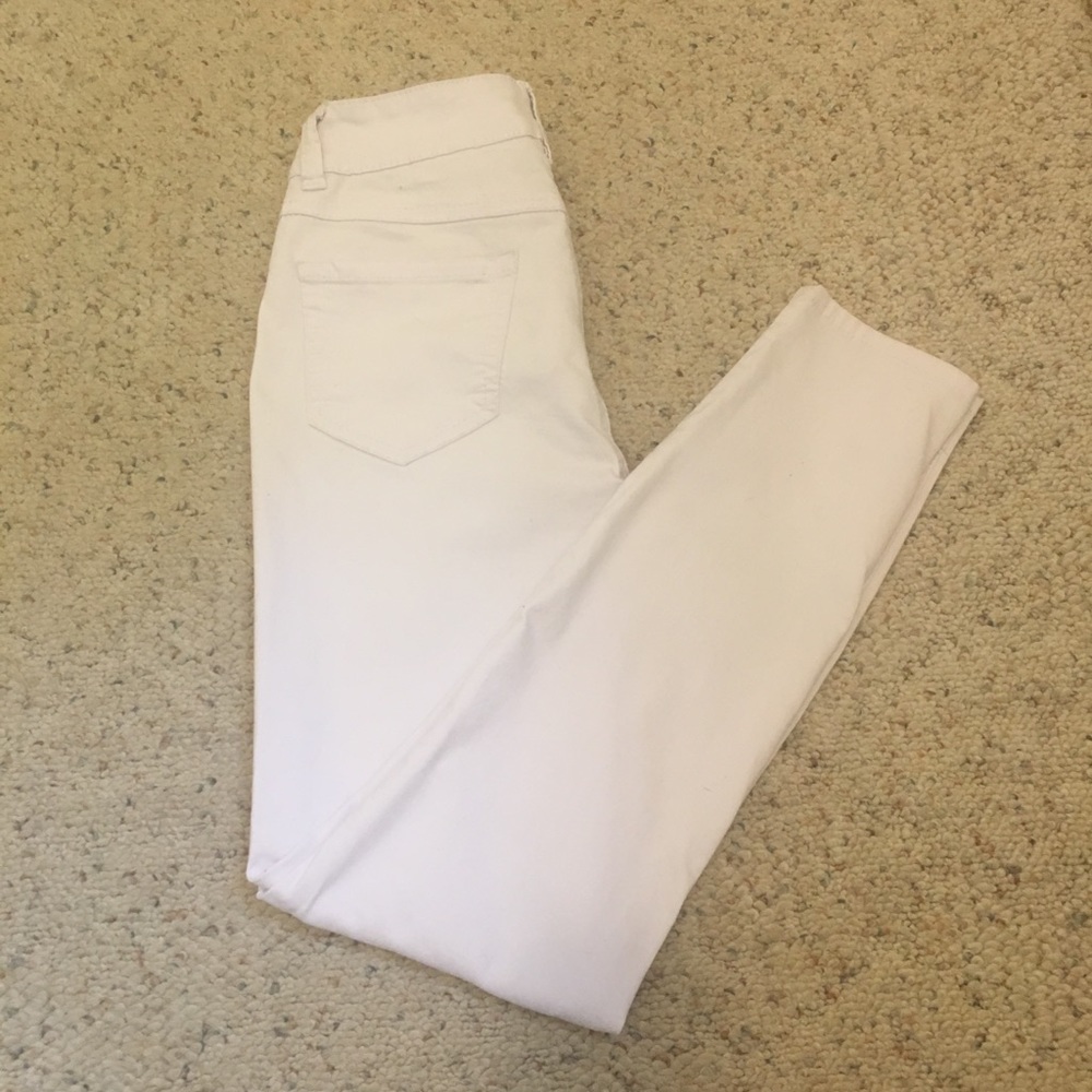 White skinny jeans!